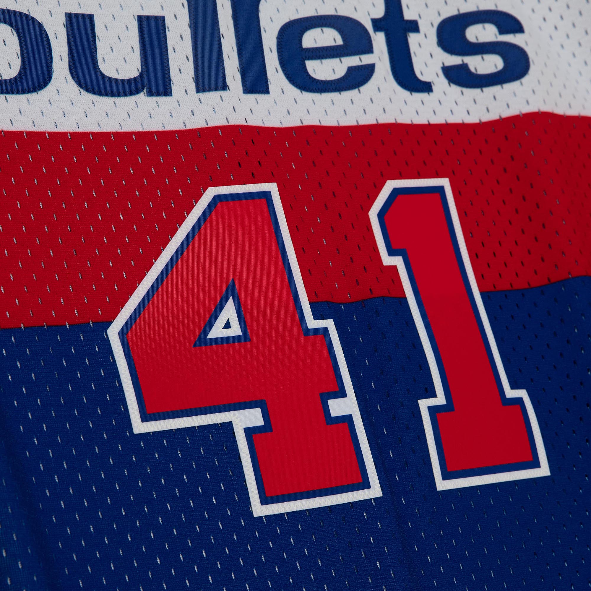 Men's Washington Bullets Wes Unseld Blue 1977/78 Hardwood Classics Swingman Jersey