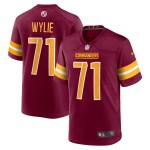Men's Washington Commanders Andrew Wylie Burgundy Game Player Jersey