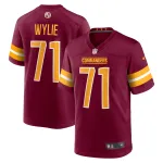 Men's Washington Commanders Andrew Wylie Burgundy Game Player Jersey