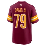 Men's Washington Commanders Braeden Daniels Burgundy Team Game Jersey