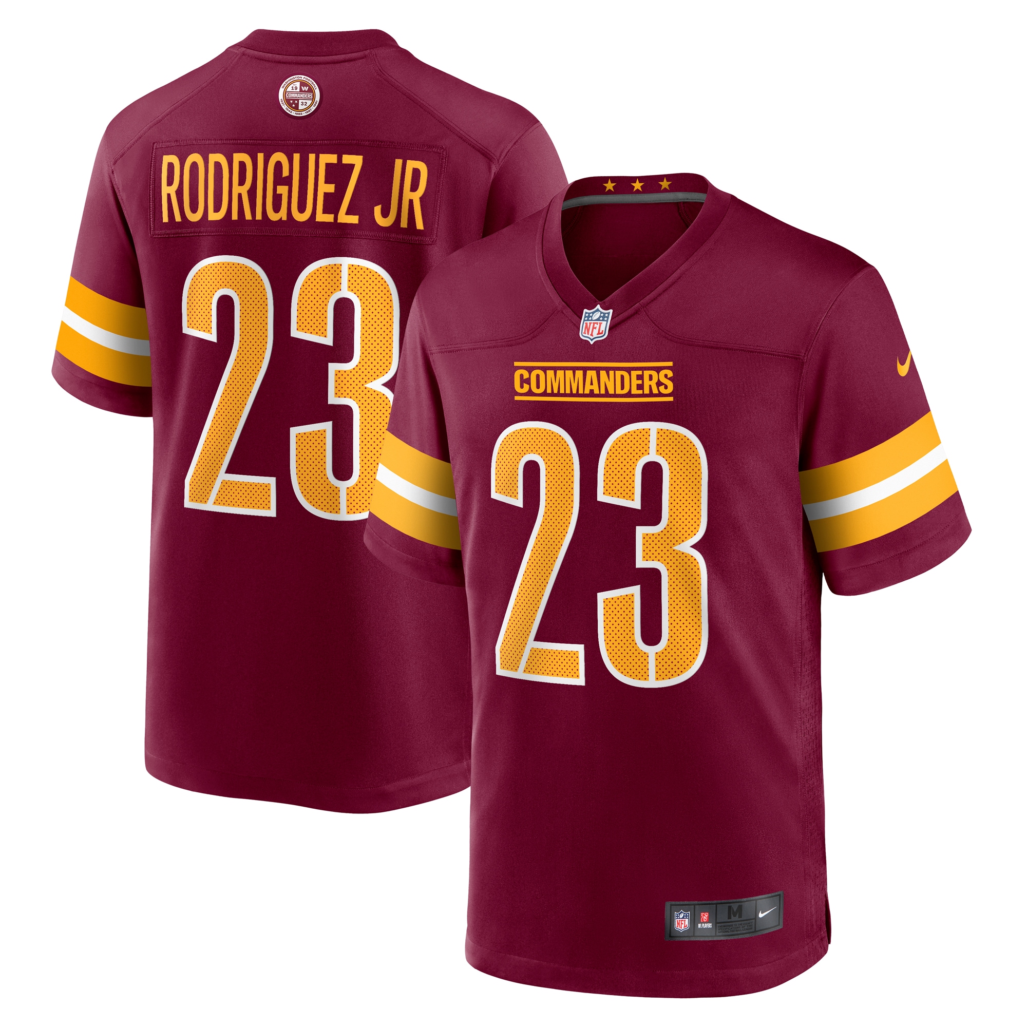 Men's Washington Commanders Chris Rodriguez Jr. Burgundy Team Game Jersey