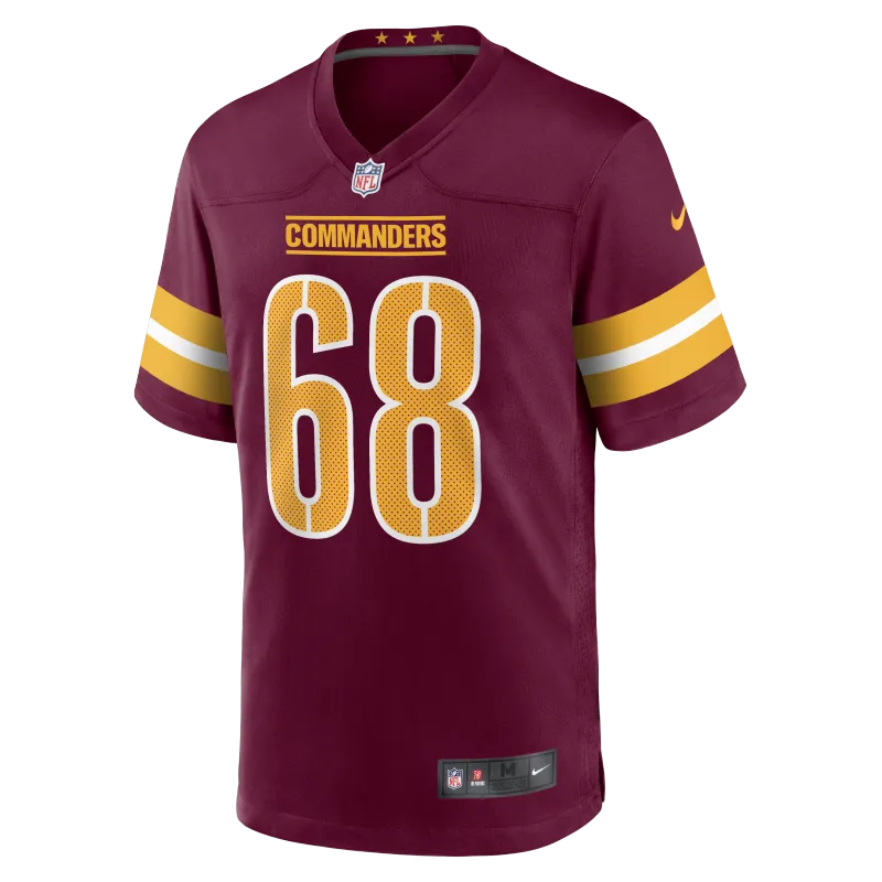 Men's Washington Commanders Curtis Brooks Burgundy Game Jersey