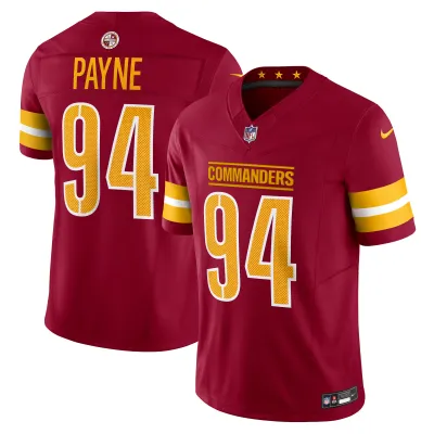 Men's Washington Commanders Daron Payne Burgundy Vapor F.U.S.E. Limited Jersey 01