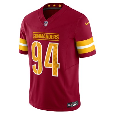 Men's Washington Commanders Daron Payne Burgundy Vapor F.U.S.E. Limited Jersey 02
