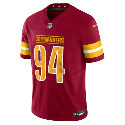 Men's Washington Commanders Daron Payne Burgundy Vapor F.U.S.E. Limited Jersey 02