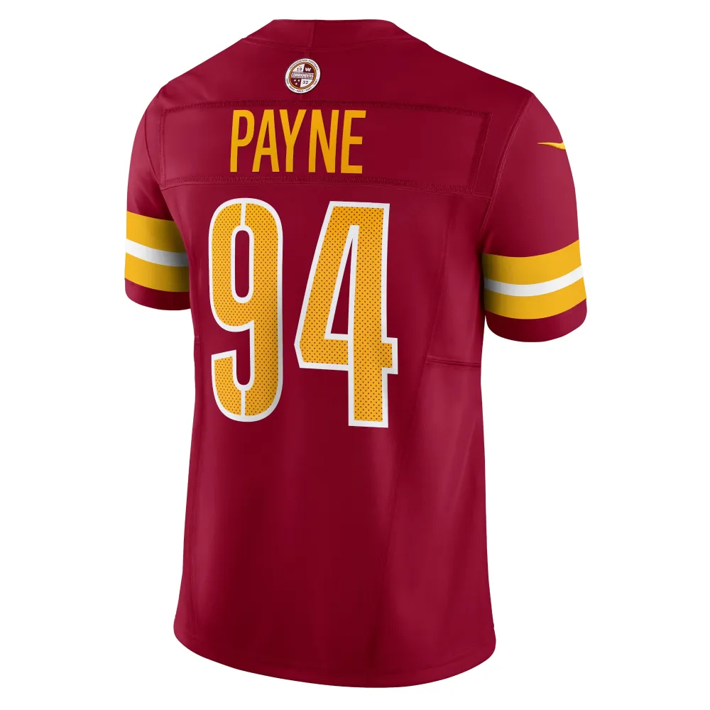 Men's Washington Commanders Daron Payne Burgundy Vapor F.U.S.E. Limited Jersey