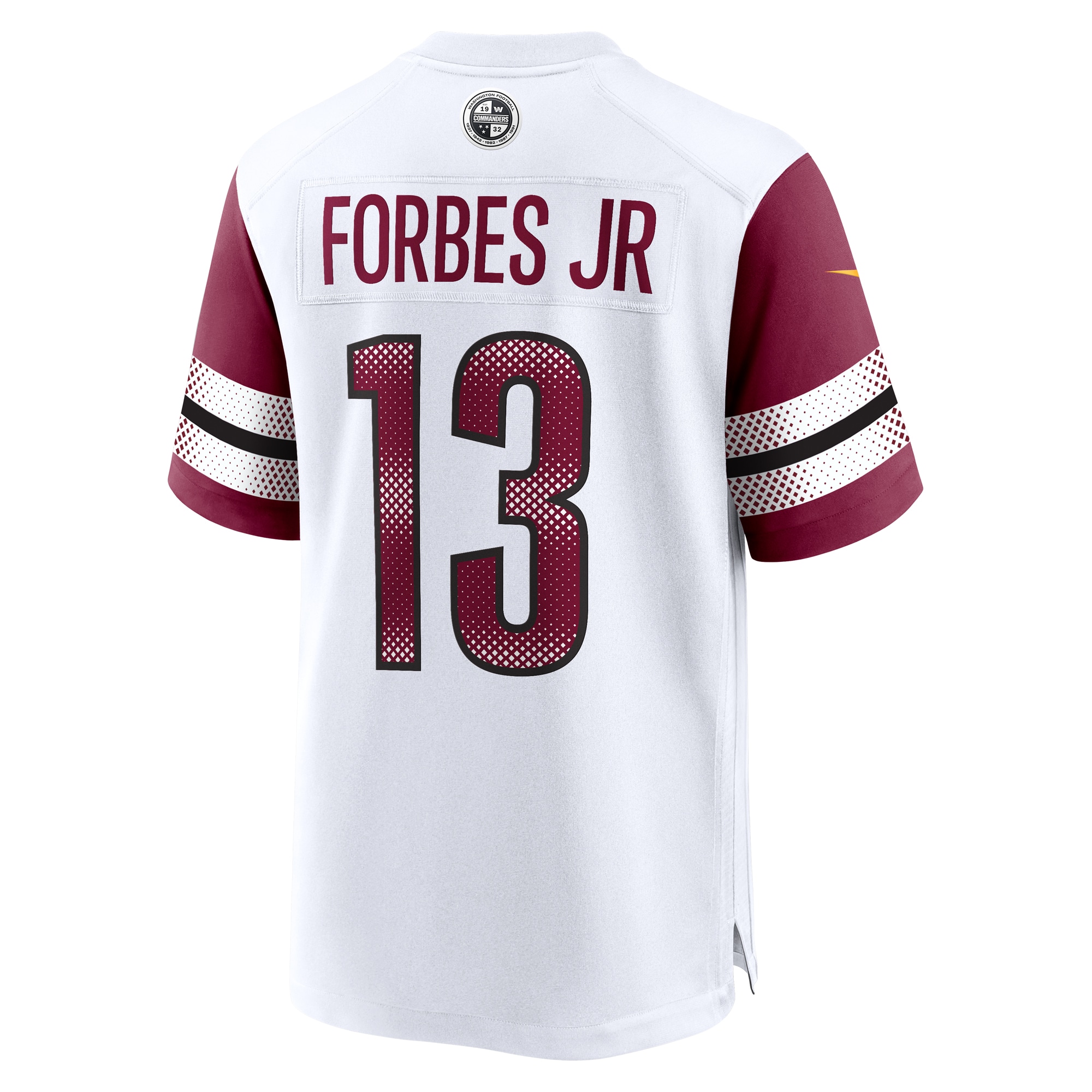 Men's Washington Commanders Emmanuel Forbes Jr. White Away Game Jersey