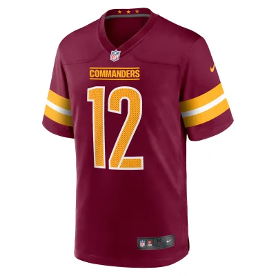 Men's Washington Commanders Jacoby Brissett Burgundy Game Player Jersey 02