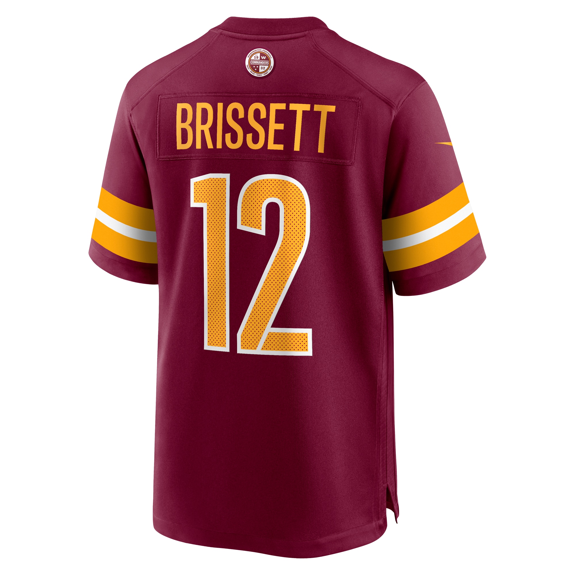 Men's Washington Commanders Jacoby Brissett Burgundy Game Player Jersey