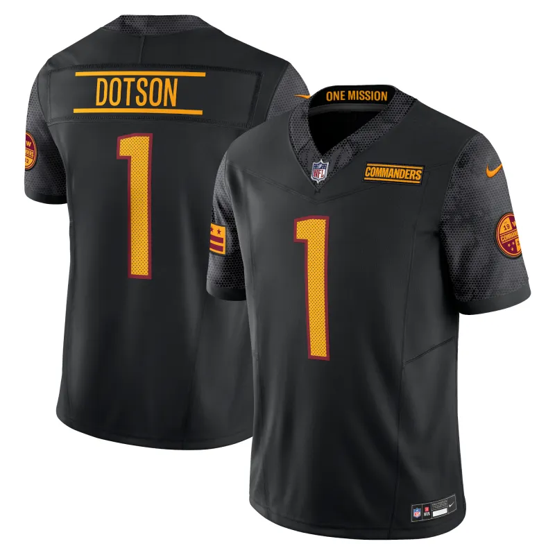 Men's Washington Commanders Jahan Dotson Black Alternate Vapor F.U.S.E. Limited Jersey