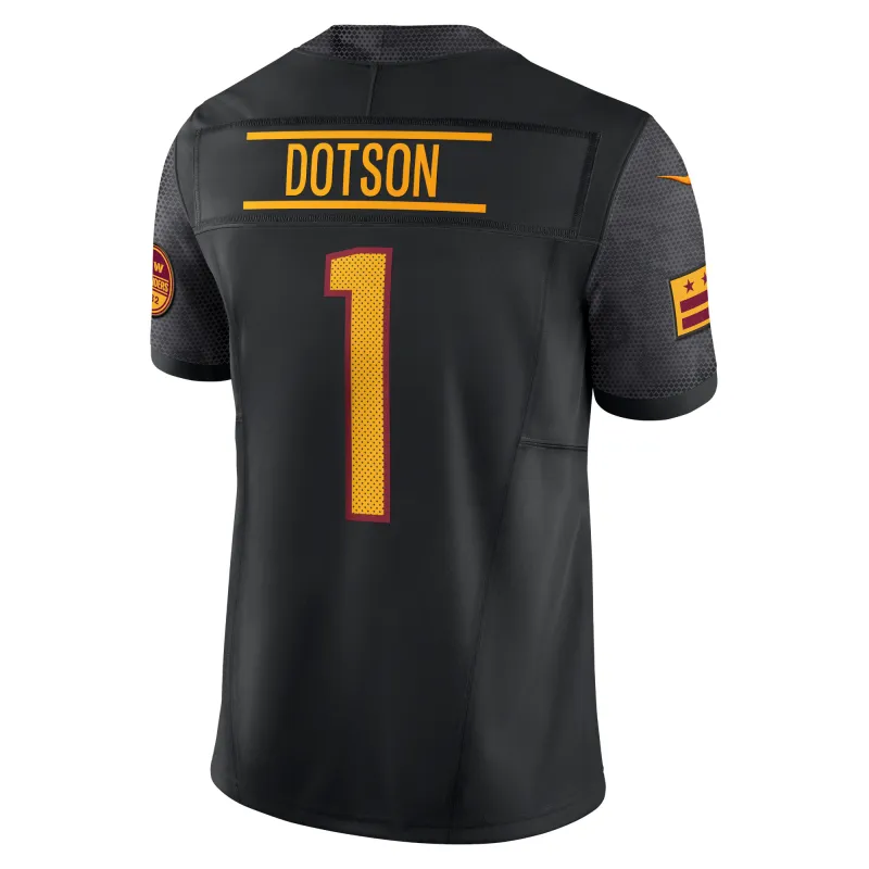Men's Washington Commanders Jahan Dotson Black Alternate Vapor F.U.S.E. Limited Jersey