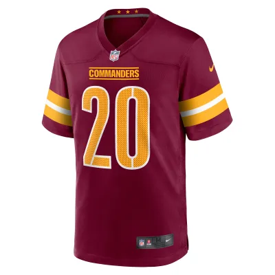 Men's Washington Commanders Jartavius Martin Burgundy Team Game Jersey 02