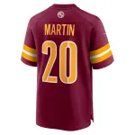 Men's Washington Commanders Jartavius Martin Burgundy Team Game Jersey