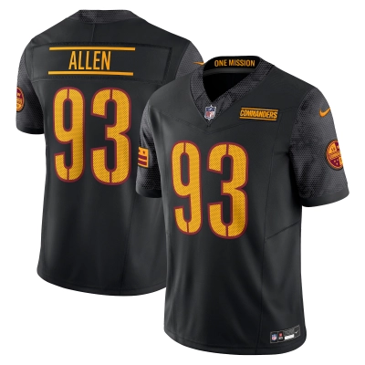 Men's Washington Commanders Jonathan Allen Black Alternate Vapor F.U.S.E. Limited Jersey 01