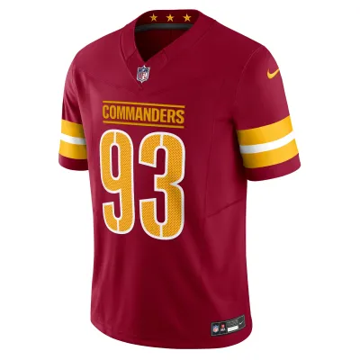 Men's Washington Commanders Jonathan Allen Burgundy Vapor F.U.S.E. Limited Jersey 02