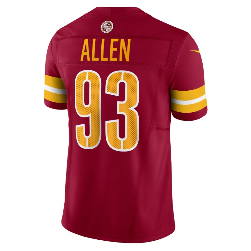 Men's Washington Commanders Jonathan Allen Burgundy Vapor F.U.S.E. Limited Jersey
