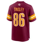 Men's Washington Commanders Mitchell Tinsley Burgundy Team Game Jersey