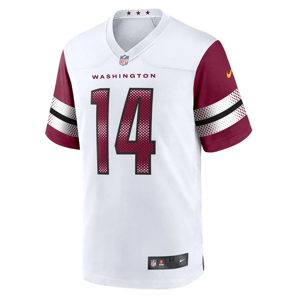 Men's Washington Commanders Sam Howell White Team Game Jersey