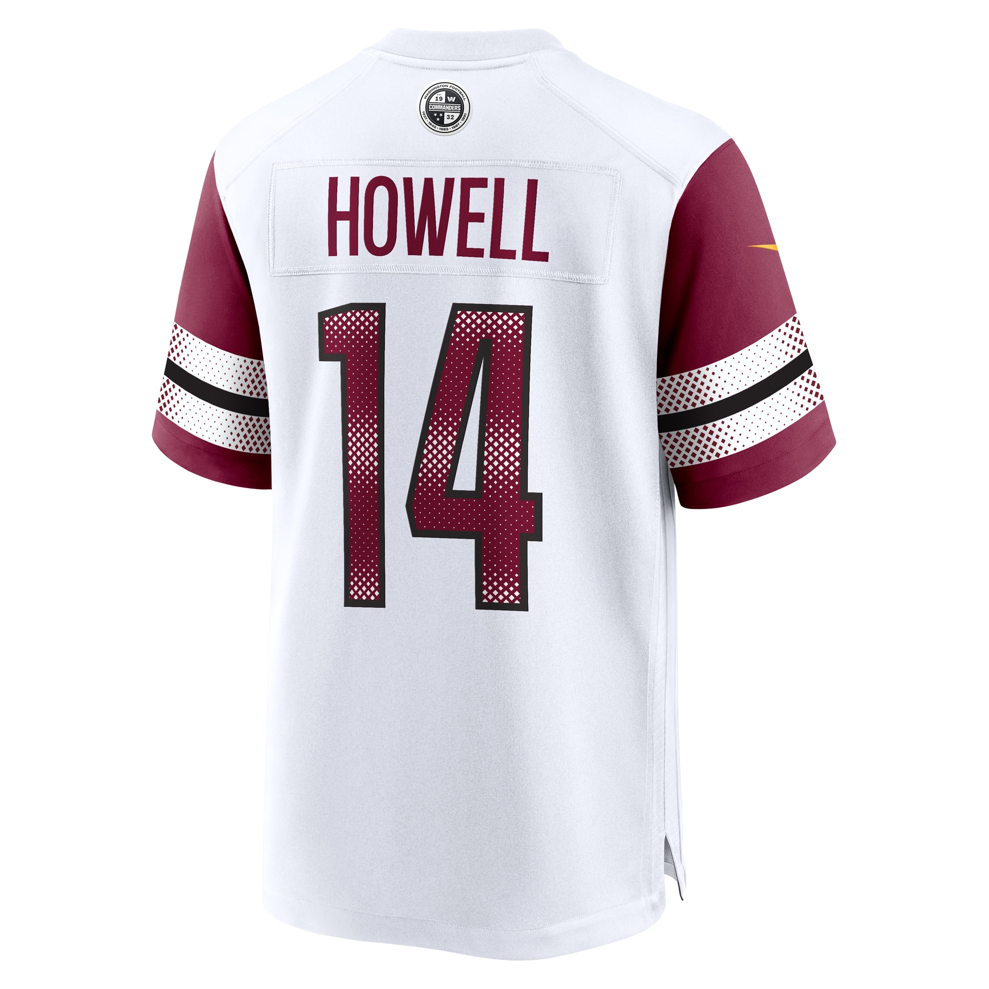 Men's Washington Commanders Sam Howell White Team Game Jersey