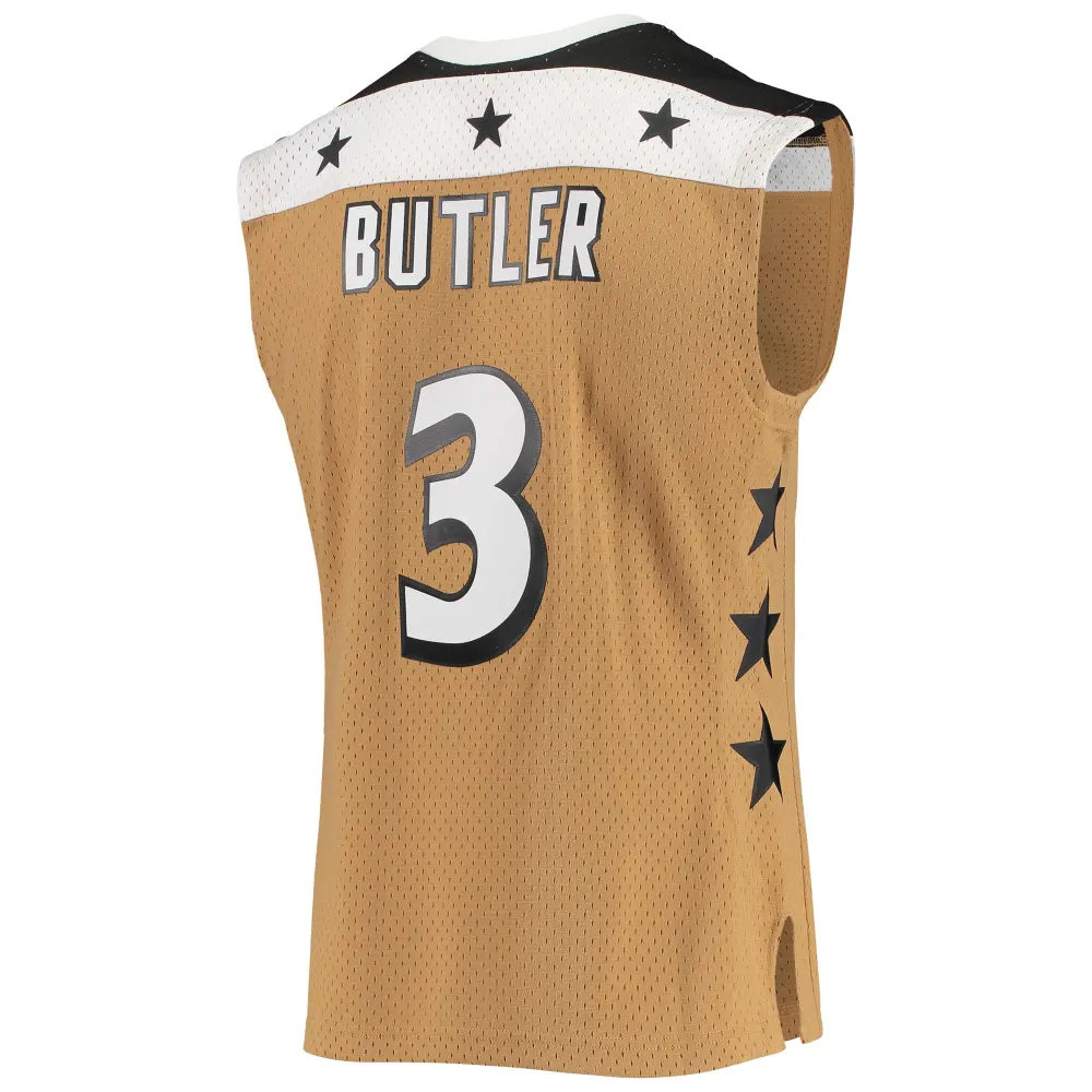 Men's Washington Wizards Caron Butler Gold 2001/02 Hardwood Classics Swingman Jersey