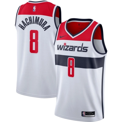 Men's Washington Wizards Rui Hachimura White 2020/21 Swingman Jersey - Association Edition 01
