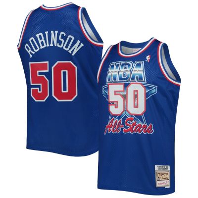 Men's Western Conference David Robinson Royal Hardwood Classics 1992 NBA All-Star Game Swingman Jersey 01