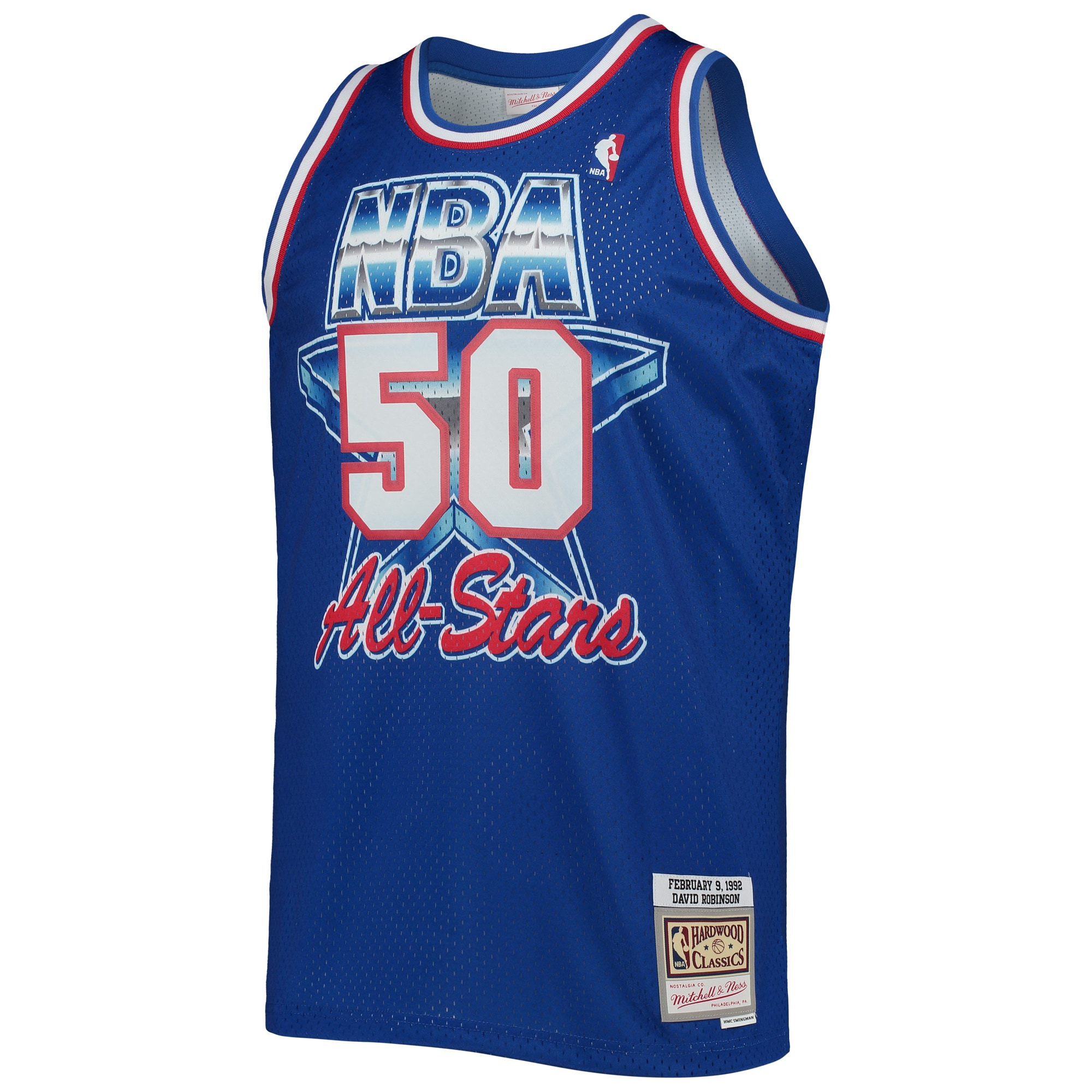 Men's Western Conference David Robinson Royal Hardwood Classics 1992 NBA All-Star Game Swingman Jersey
