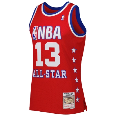 Men's Western Conference Steve Nash Red 2003 All Star Game Swingman Jersey 02