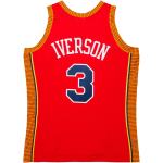 Men'sPhiladelphia 76ers Red 2004/05 Hardwood Classics Swingman Jersey