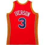 Men'sPhiladelphia 76ers Red 2004/05 Hardwood Classics Swingman Jersey