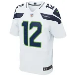 Mens Seattle Seahawks 12s White Elite Jersey