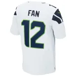 Mens Seattle Seahawks 12s White Elite Jersey