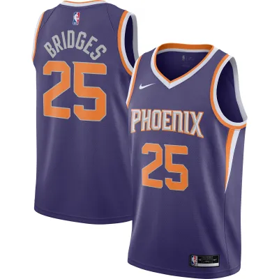 Phoenix Suns Mikal Bridges Purple 2020/21 Swingman Jersey - Icon Edition 01