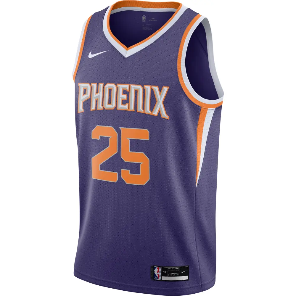 Phoenix Suns Mikal Bridges Purple 2020/21 Swingman Jersey - Icon Edition