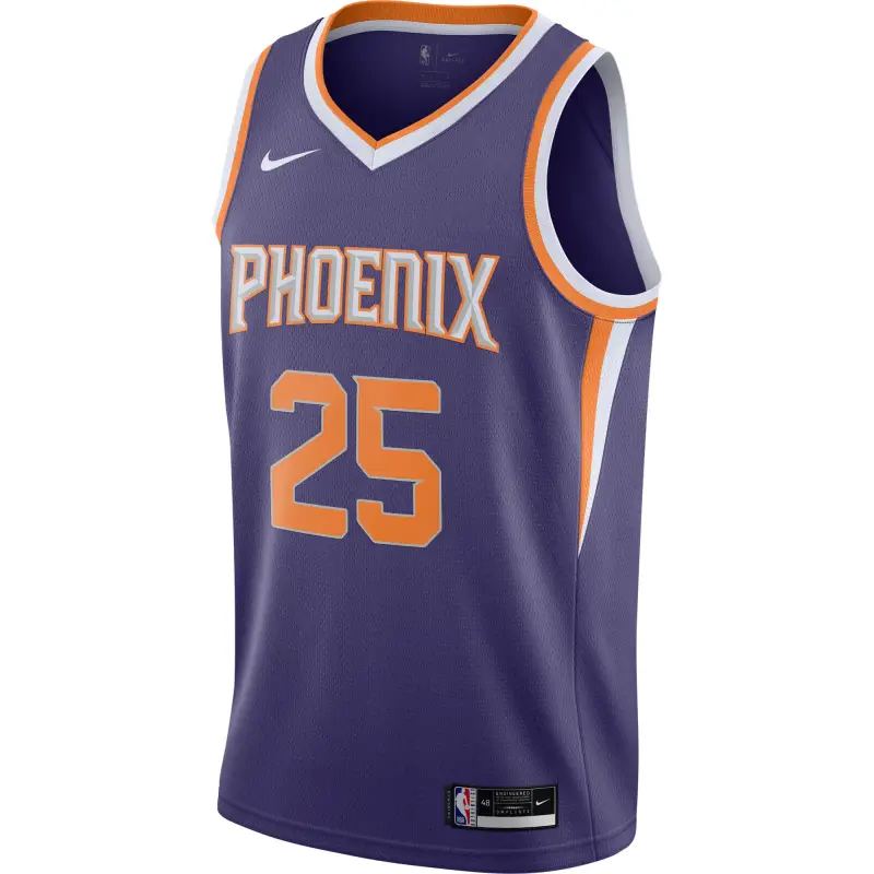 Phoenix Suns Mikal Bridges Purple 2020/21 Swingman Jersey - Icon Edition