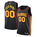 Unisex Atlanta Hawks Black 2022/23 Swingman Custom Jersey - Statement Edition