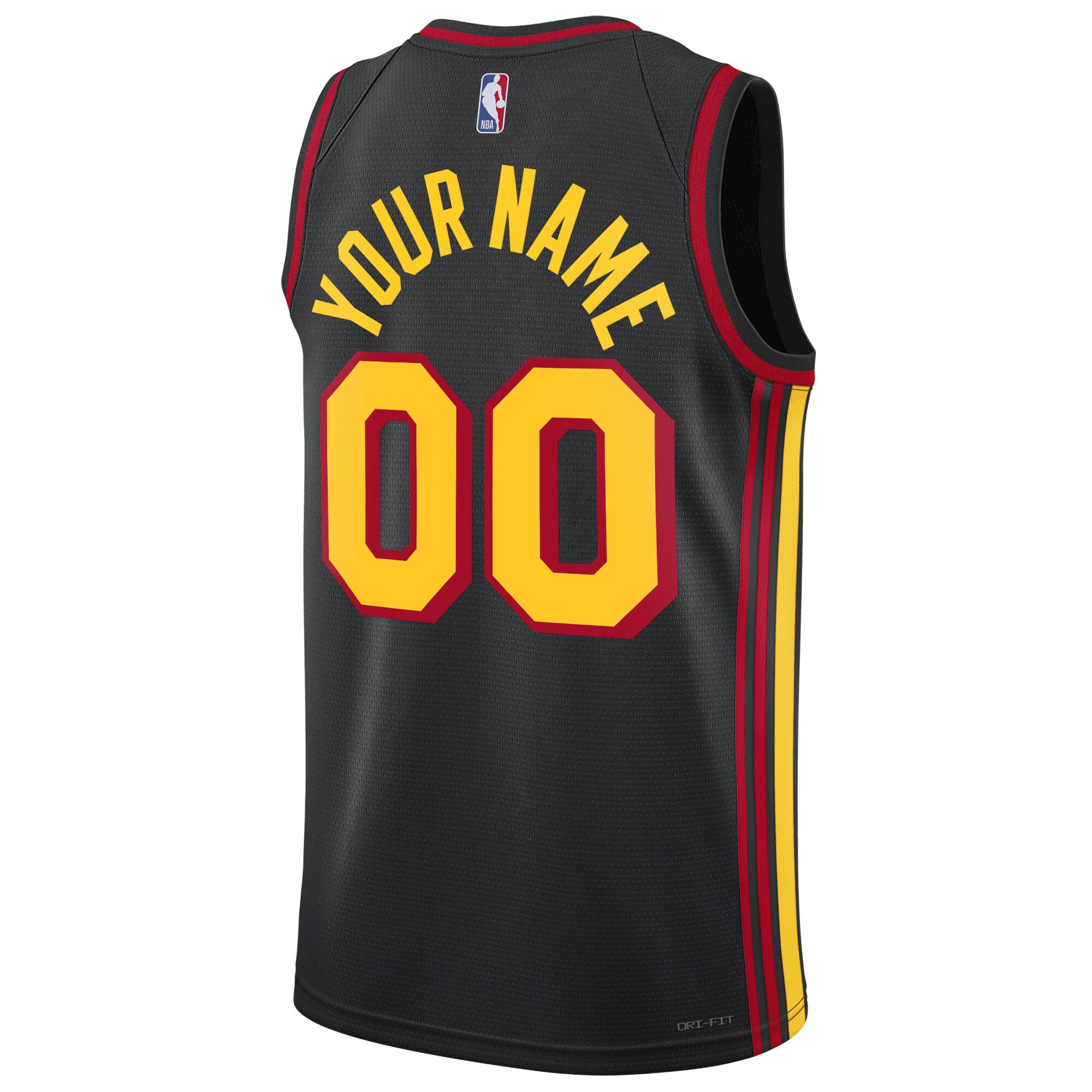 Unisex Atlanta Hawks Black 2022/23 Swingman Custom Jersey - Statement Edition