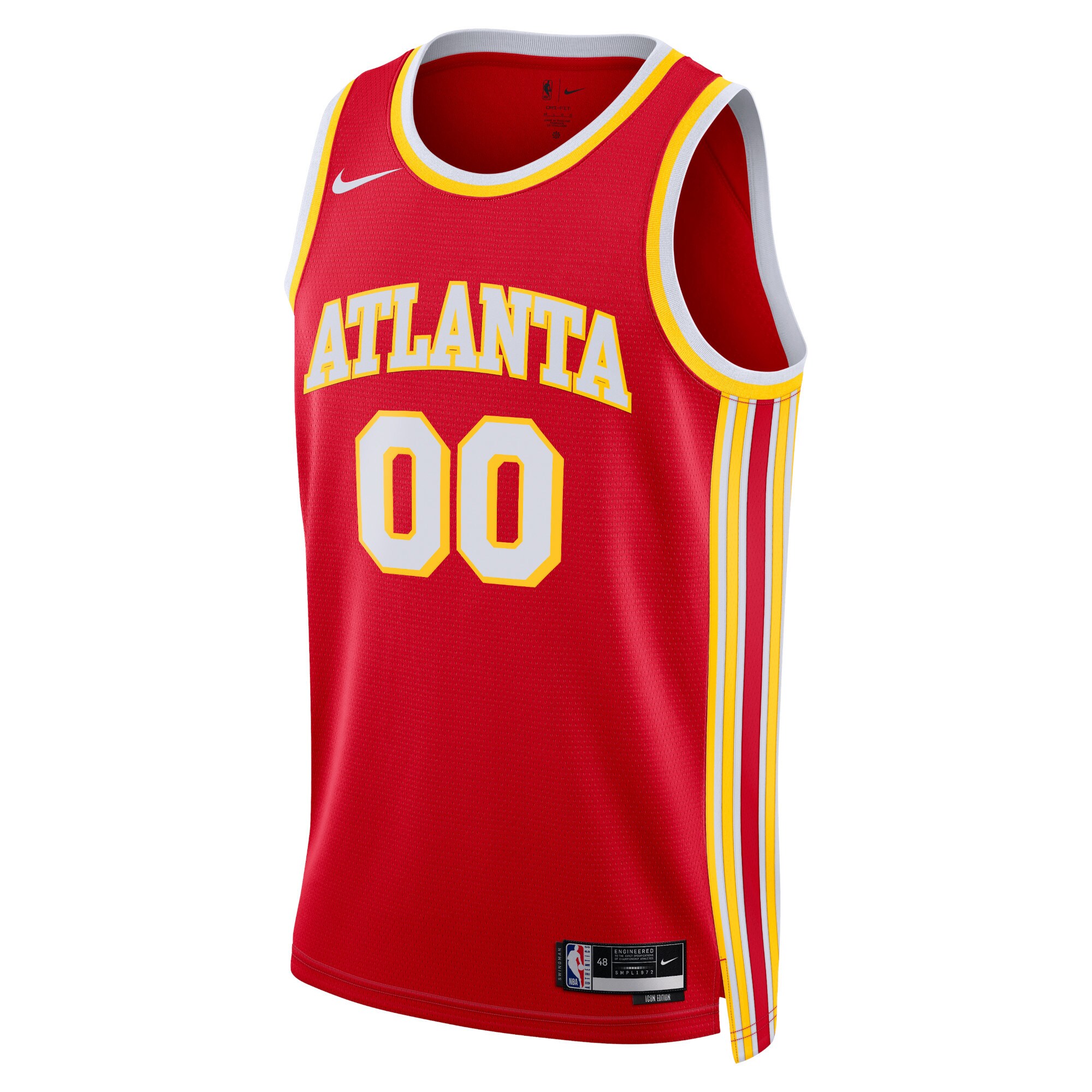 Unisex Atlanta Hawks Red Swingman Custom Jersey - Icon Edition