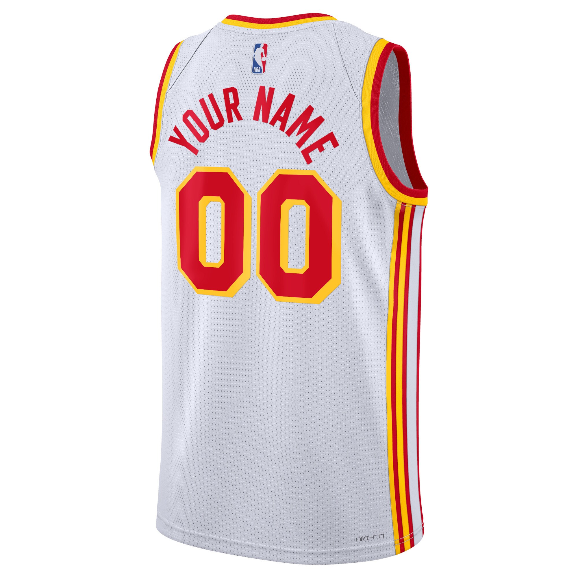 Unisex Atlanta Hawks White Swingman Custom Jersey - Association Edition