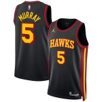 Unisex Atlanta Hawks Dejounte Murray Black Swingman Jersey - Statement Edition