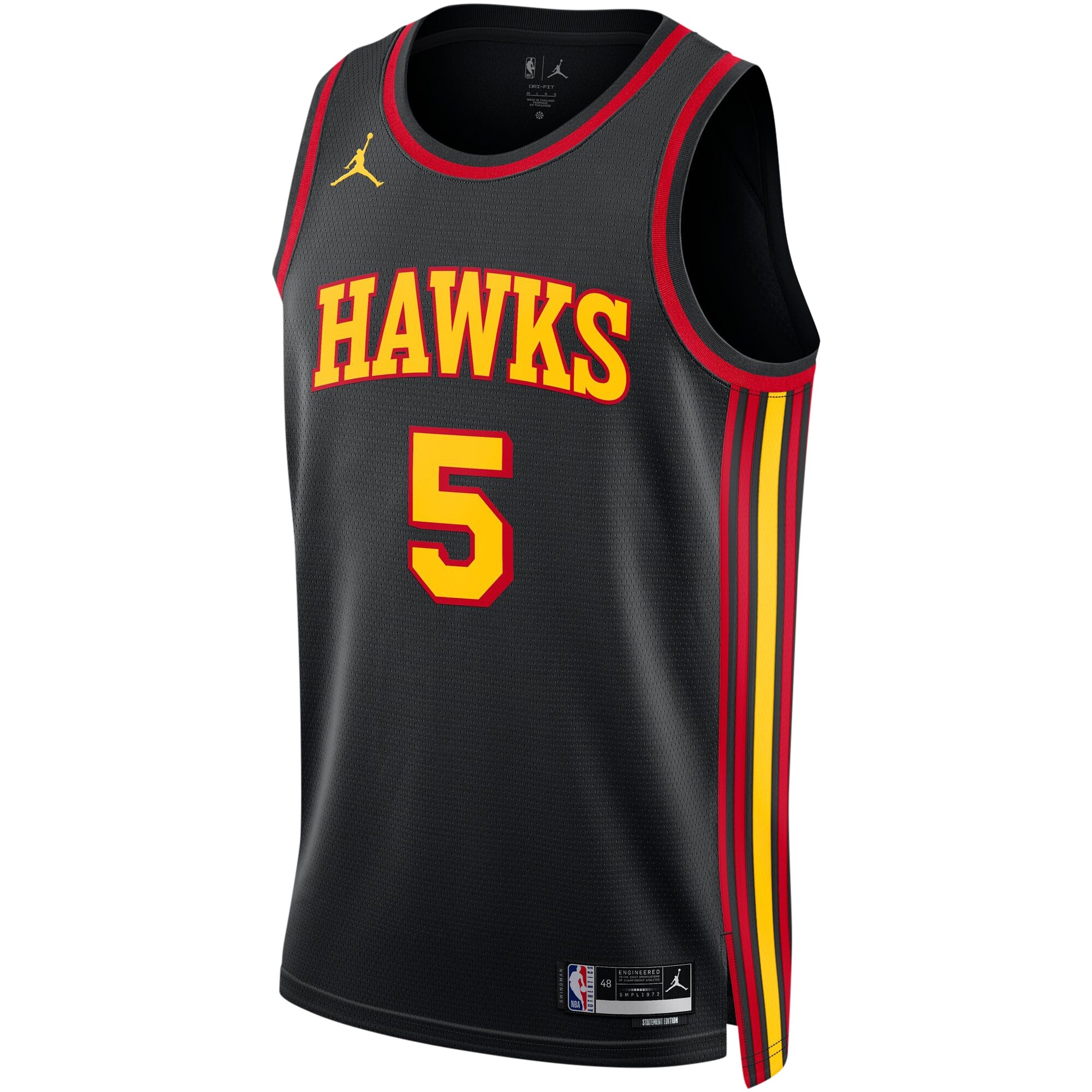 Unisex Atlanta Hawks Dejounte Murray Black Swingman Jersey - Statement Edition
