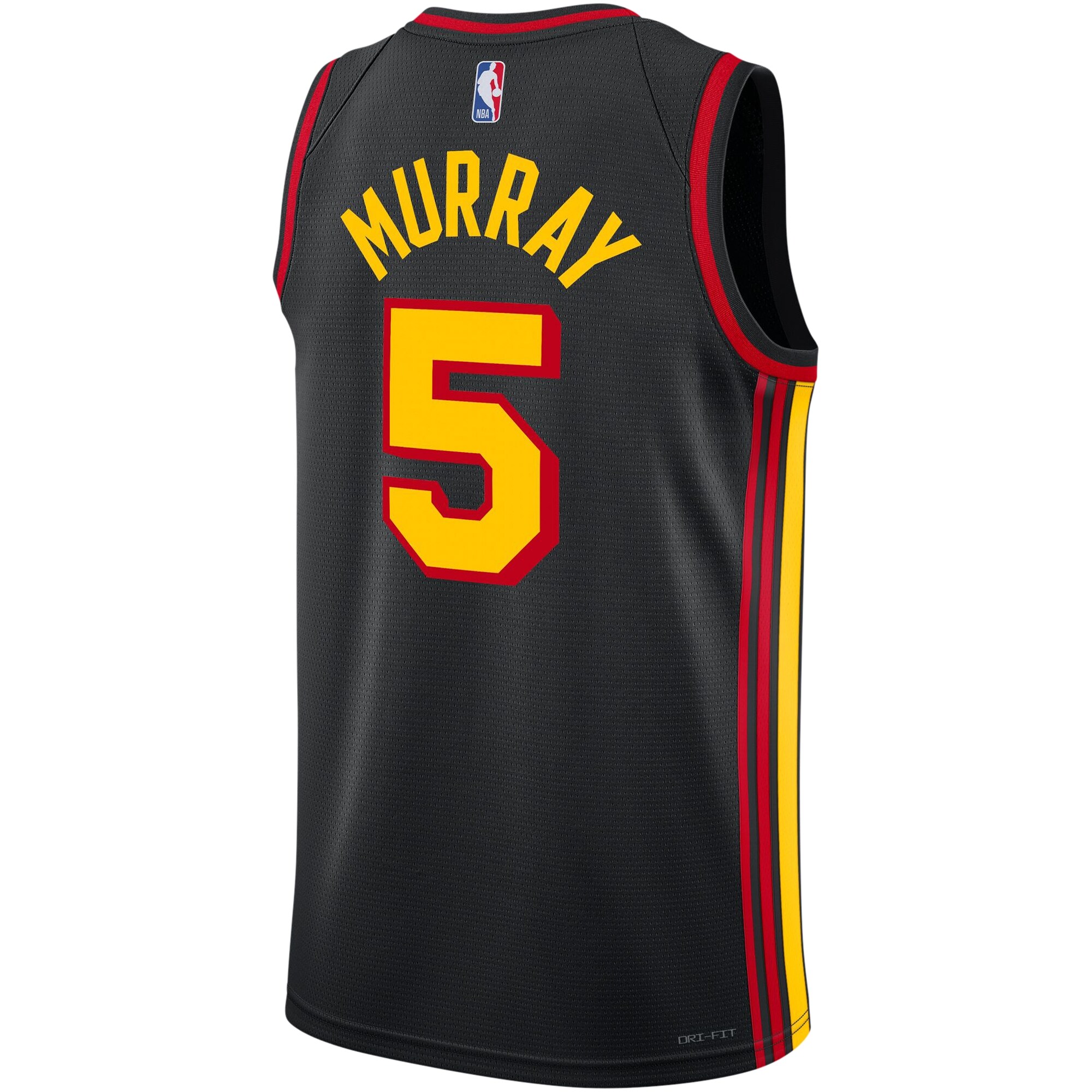 Unisex Atlanta Hawks Dejounte Murray Black Swingman Jersey - Statement Edition