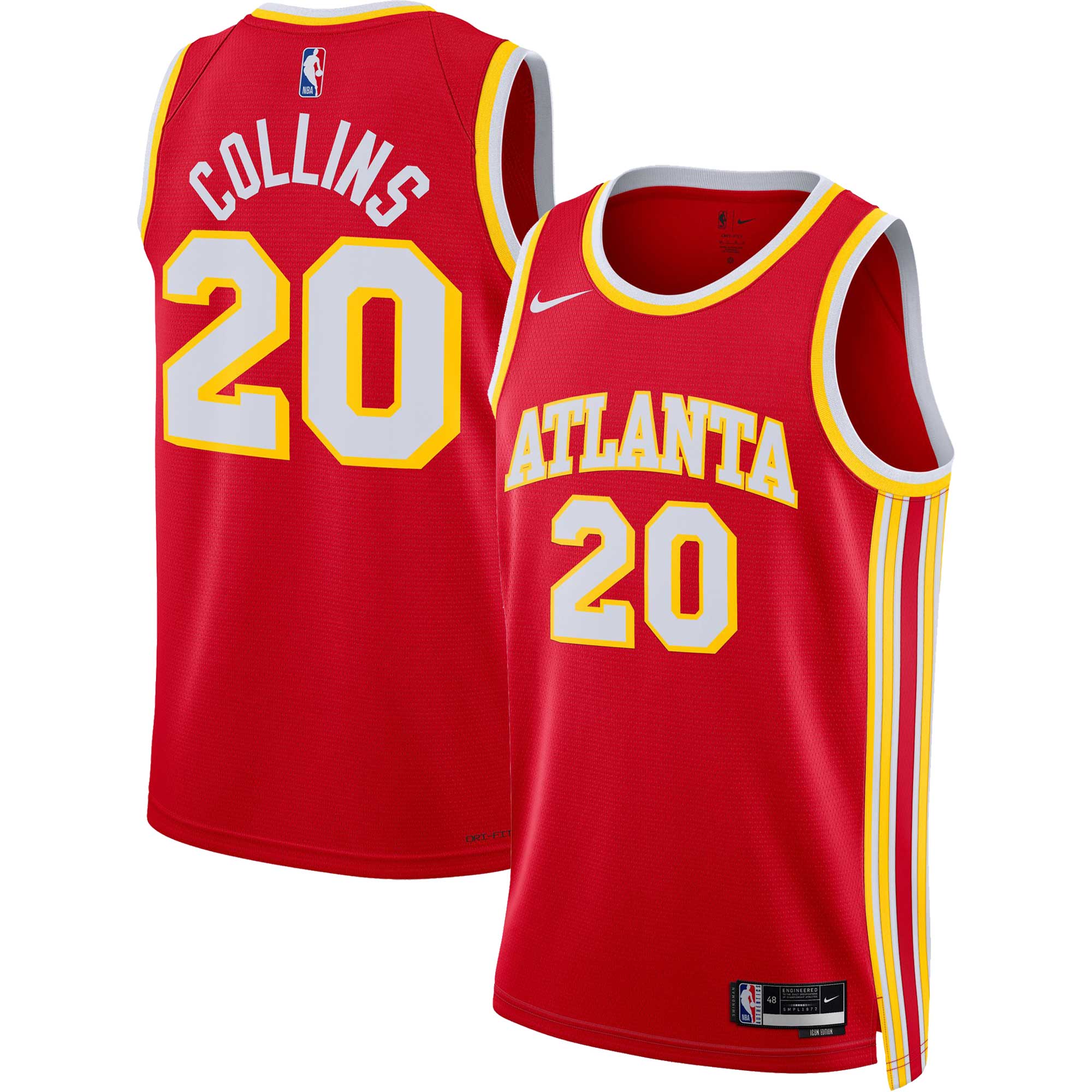 Unisex Atlanta Hawks John Collins Red Swingman Jersey - Icon Edition
