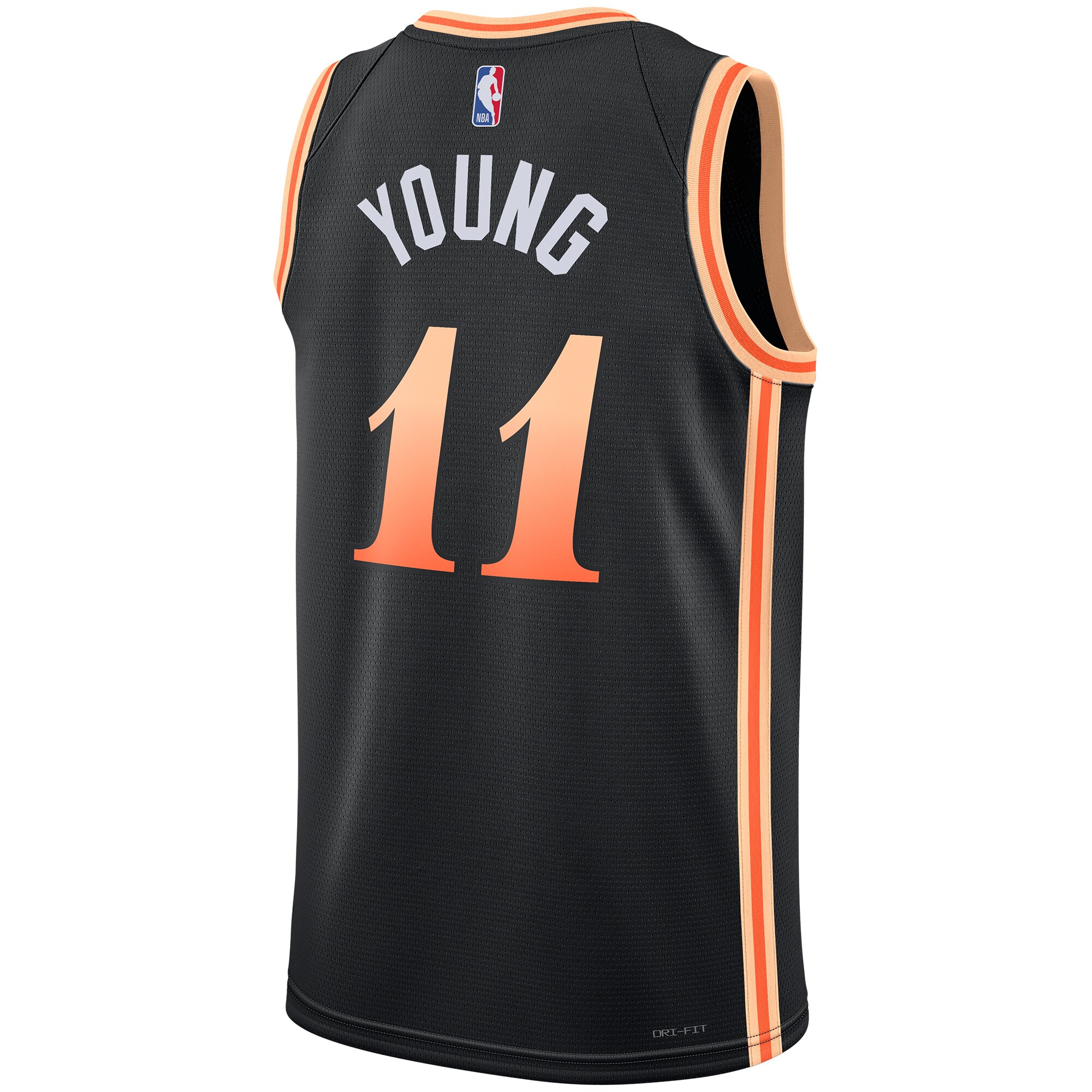 Unisex Atlanta Hawks Trae Young Black 2022/23 Swingman Jersey - City Edition