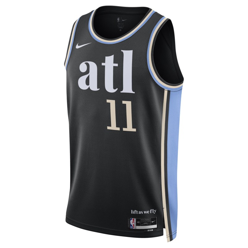 Unisex Atlanta Hawks Trae Young Black 2023/24 Swingman Jersey - City Edition