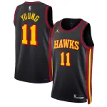Unisex Atlanta Hawks Trae Young Black Swingman Jersey - Statement Edition