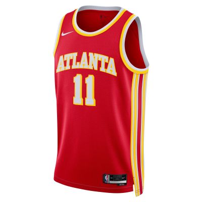 Unisex Atlanta Hawks Trae Young Red Swingman Jersey - Icon Edition 02