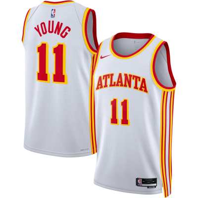Unisex Atlanta Hawks Trae Young White Swingman Jersey - Association Edition 01