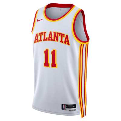 Unisex Atlanta Hawks Trae Young White Swingman Jersey - Association Edition 02