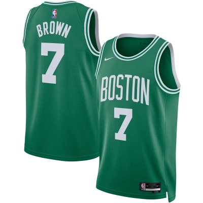 Unisex Boston Celtics Jaylen Brown Kelly Green Swingman Jersey - Icon Edition 01